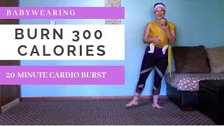 BURN 300 Calories in 20 Minutes Babywearing Cardio Workout  Fitness for Mamas [upl. by Mourant146]