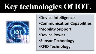 Key Technology Of IOT  INTERNET OF THINGS  By MetaForge [upl. by Ebert]