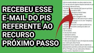 EMAIL RESPONDIDO DO PIS ABONO SALARIAL  PRÓXIMO PASSO DO QUE FAZER [upl. by Nymsaj]