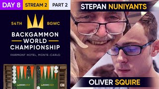 54th Backgammon World Championship  Day 8  Stream 2  Part 2  Super Jackpot  Semifinals [upl. by Gnilsia]