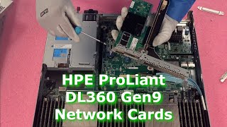 HPE ProLiant DL360 Gen9 Server NICs  Network Card Options  FLOM and PCIe NIC Cards  Installation [upl. by Ahl278]