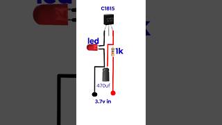 c1815 Transistor led Flasher Circuit ytshort ledflashermmastersumon [upl. by Priscilla556]