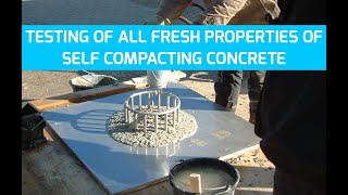 Self Compacting Concrete Testing of ALL Fresh Properties [upl. by Methuselah]