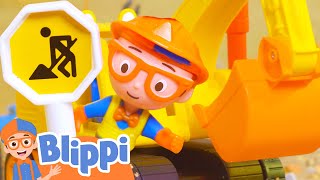 BLIPPI TOY MUSIC VIDEO  Blippi Excavator Song  Vehicle Songs for Kids [upl. by Nylisoj]