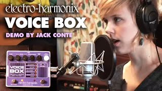 ElectroHarmonix Voice Box Vocal Harmony Machine  Vocoder EHX Pedal Demo by Jack Conte [upl. by Maribel637]