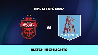 NPL Mens NSW Round 9 Highlights – Wollongong Wolves v APIA [upl. by Aimik]