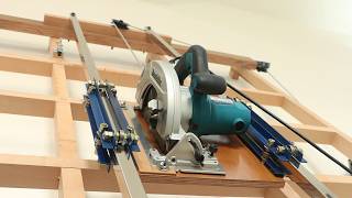 DIY Panel Saw Plywood Cutting Jig  The Ultimate Plywood Panel Saw [upl. by Swisher]