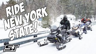 Snowmobile Adventures In Franklin County New York [upl. by Key]