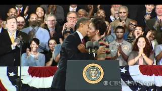 Obama gushes over how quotcutequot first lady is [upl. by Sancho]