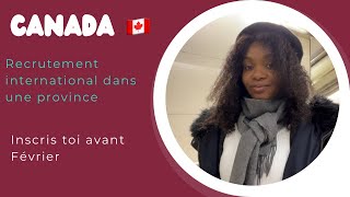 Recrutement à l’international au Canada dans plusieurs secteurs d’activités canada recrutement [upl. by Nauqat]