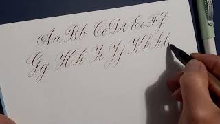 Calligraphy Copperplate alphabet [upl. by Jago884]