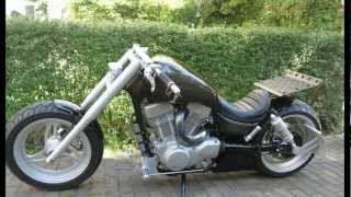 Custombike Suzuki VS1400 Intruder  before and after  vorher amp nachher [upl. by Maidy]