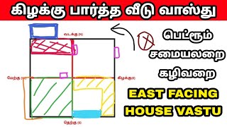 கிழக்கு பார்த்த வீட்டின் வாஸ்து  East facing house amp land vastu in tamil  vastu tips in tamil [upl. by Arimaj487]