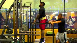 Darnell Docketts Rebirth offseason workout at South Beach Boxing [upl. by Kain371]