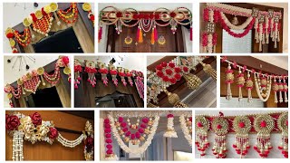 25Designer toran making At Home Bandanwar  Door Hanging designDoor decoration idea home [upl. by Juline]