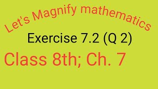 Lets Magnify mathematics class 8th ex 72 Q2 ch 7 Factorisation by rsk maths monitor [upl. by Shepp826]