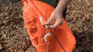 Tarp Setup For High Winds [upl. by Balkin]