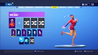 EPIC TRUE HEART EMOTE ON SKINS SUN STRIDER BLITZ CALAMITY [upl. by Adnwahsar]