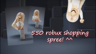 550 robux shopping spree  🤍 [upl. by Ojeitak81]