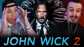 JOHN WICK CHAPTER 2 2017 MOVIE REACTION  First Time Watching [upl. by Yetak]