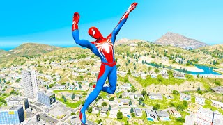 GTA 5 Spiderman Epic Jumps CompilationGTA V Fails Funny Moments [upl. by Hibbs]