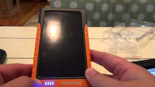 Poweradd LE016 High Capacity 7200mAh Monocrystalline Silicon Solar Panel [upl. by Ylen]