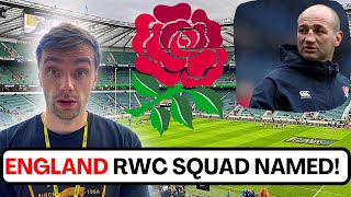 England Rugby World Cup squad Instant reaction [upl. by Niledam]