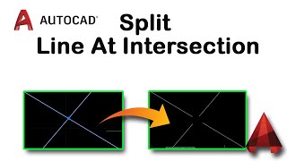 How to split line at intersection points in AutoCAD [upl. by Neerak175]