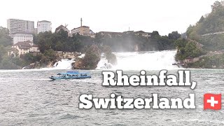 Rheinfall Schaffhausen 🇨🇭  Most Powerful and largest water fall in Switzerland [upl. by Ibed]