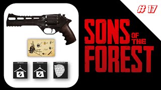 Sons Of The Forest  EP 17  Revolver  blueprint  peça do artefato e mais duas roupas [upl. by Ecinad996]