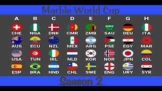 Marble World Cup Season 2 From Group Stage To Final ⚽🔥🏆⚽ [upl. by Nalda555]