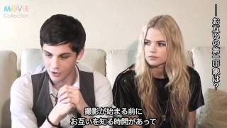 Logan Lerman amp Gabriella Wilde Interview In Japan [upl. by Ringo]