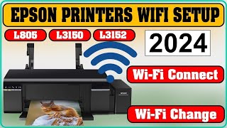 How to setup wifi in Epson L805 photo printer  Epson L805 [upl. by Sajovich317]