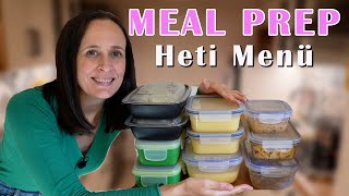 MEAL PREP 4  3 főétel  1 leves  Heti Menü I Chilis bab Pesztós csirke Zellerkrém leves I [upl. by Campbell323]