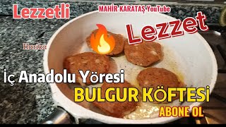 Bulgur Köftesi Lezzetli  Çorum Köftesi  köfte köftetarifleri yemek dolar [upl. by Socem]