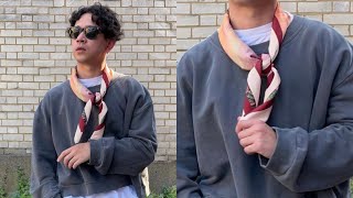 how to style the bandana neckerchiefscarf [upl. by Reywas]