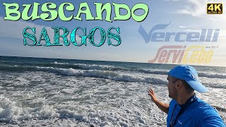 🟢 TEMPORAL DE PONIENTE  BUSCANDO SARGOS EN ESCENARIO DE PIEDRA SURFCASTING ALMERÍA 🟢 [upl. by Godard89]