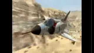 Epic dog fight Israeli Air Force  Mirage vs Hunter [upl. by Anatlus200]