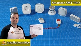 Alarmanlage mit SmartHome Funktion  Installation und Einrichtung der Alarmanlage Smartsee SMTPRO [upl. by Kassity319]