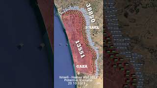 Israeli  Hamas War Animated Map 2023 [upl. by Cost]