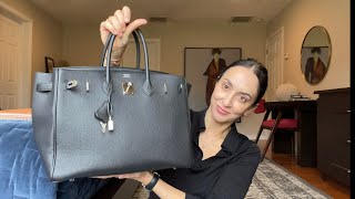 Hermès Birkin 35 Review  What Fits Pros and Cons [upl. by Martynne]