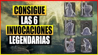 Elden Ring Obtén las 6 invocaciones LEGENDARIAS y consigue el trofeo Restos cenicientos legendarios [upl. by Gytle]