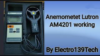 Anemometer Lutron AM4201 working in industries [upl. by Siri]