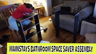 HOW TO MAINSTAYS BATHROOM SPACE SAVER ASSEMBLY [upl. by Wendell]