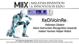 Kelantan Dialect Voice Instruction Recognition KeDiVoInRe  UTeM  Telkom University  MIIX2024 [upl. by Billie]