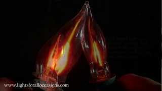 Flicker Flame Replacement Bulbs for C7 String Lights and Candle LampsDemo [upl. by Wagoner]