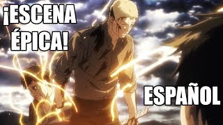 Bertholdt y Reiner se convierten en Titán Attack on Titan 【 ESPAÑOL LATINO FANDUB 】 [upl. by Yalcrab]