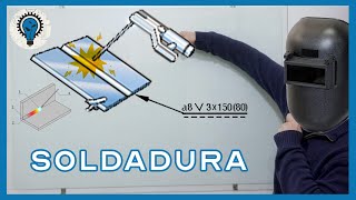 Cómo ACOTAR SOLDADURAS  Representación en PLANOS de Uniones Soldadas [upl. by Nilok436]