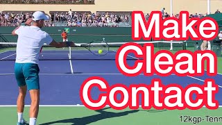 The SECRET To Novak’s CLEAN Ground Strokes Tennis Technique Explained [upl. by Htedirem867]