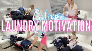 NEW LAUNDRY MOTIVATION 2024  WEEKLY LAUNDRY RESET ROUTINE  CLEAN WITH ME  HOMEMAKING 2024 [upl. by Releyks]